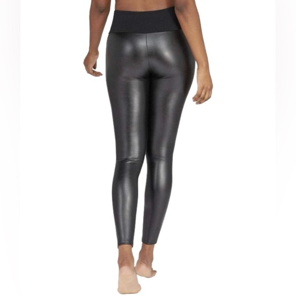 Assets by Spanx Womens All Over Faux Leather Leggings Size XL - Picture 2 of 9